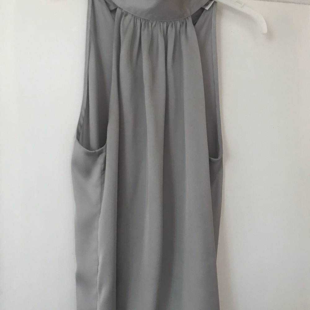 Kenneth Cole Silver sleeveless blouse